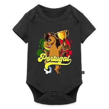 Portugal Football - Body à manches courtes Premium Bébé - noir - Devant