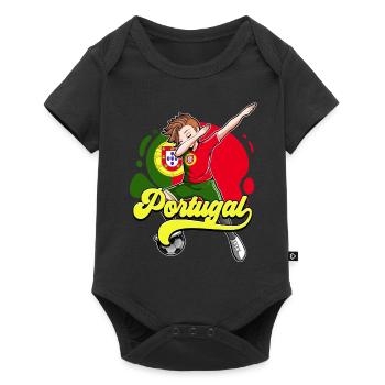 Portugal Football - Body à manches courtes Premium Bébé - noir - Devant