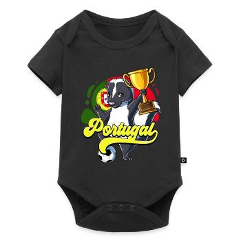 Portugal Football - Body à manches courtes Premium Bébé - noir - Devant