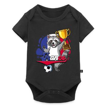 France Football - Body à manches courtes Premium Bébé - noir - Devant