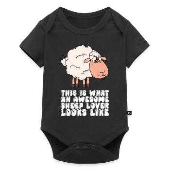 This is what a great sheep lover looks like - Baby Premium short-sleeve bodysuit - black - Front