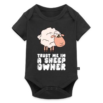 Croyez-moi, je suis un éleveur de moutons - Body à manches courtes Premium Bébé - noir - Devant