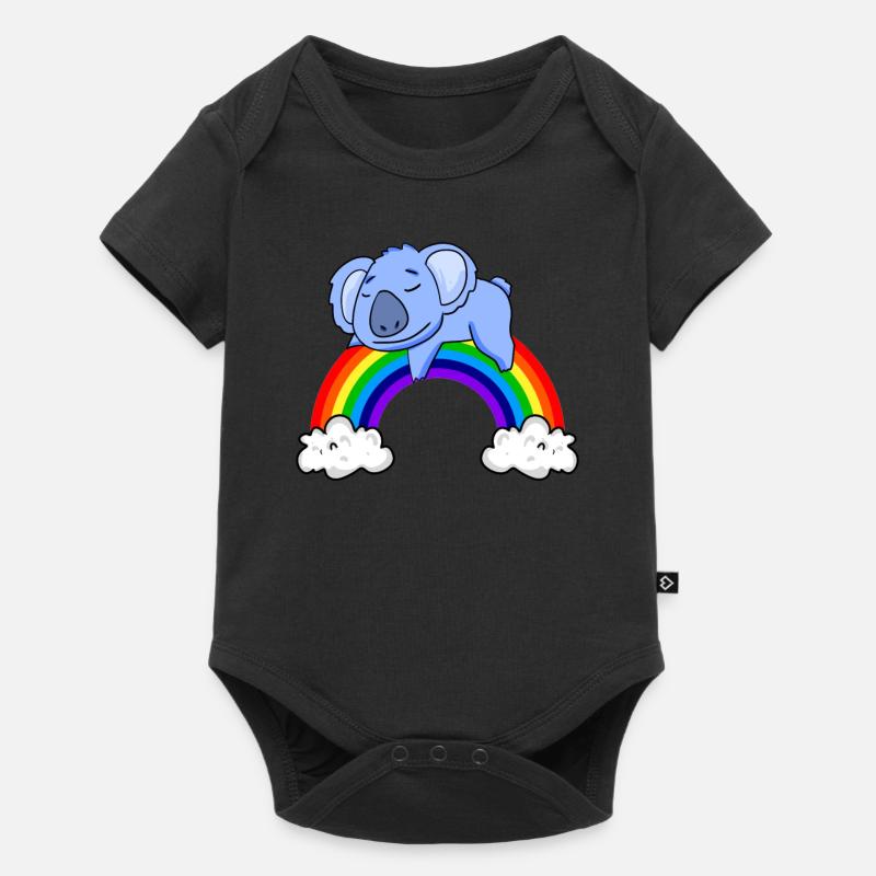 Rainbow Koala - Baby Premium short-sleeve bodysuit - black