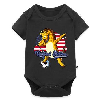 Usa Soccer - Baby Premium short-sleeve bodysuit - black - Front