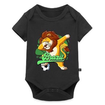 Brazil Football - Baby Premium short-sleeve bodysuit - black - Front