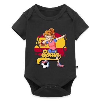 Espagne Football - Body à manches courtes Premium Bébé - noir - Devant