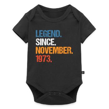 Légende depuis novembre 1973 Anniversaire - Body à manches courtes Premium Bébé - noir - Devant