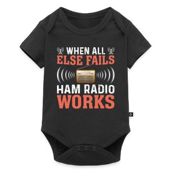 Funk Amateur Funker Funken Radio Hobby Geschenk - Baby Premium Kurzarmbody - Schwarz - Vorne