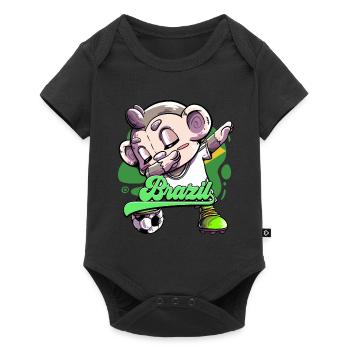 Brazil Football - Baby Premium short-sleeve bodysuit - black - Front