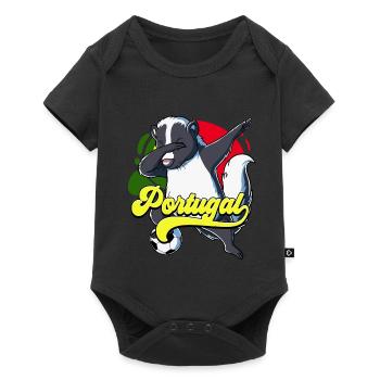 Portugal Football - Body à manches courtes Premium Bébé - noir - Devant
