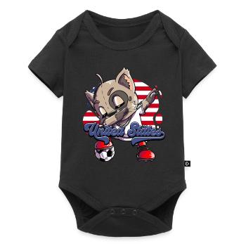 Usa Soccer - Baby Premium short-sleeve bodysuit - black - Front