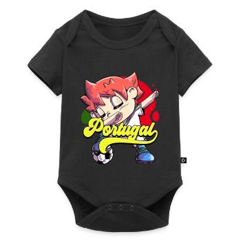 Portugal Football - Body à manches courtes Premium Bébé - noir - Devant