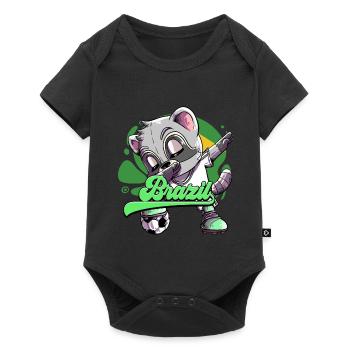 Brazil Football - Baby Premium short-sleeve bodysuit - black - Front