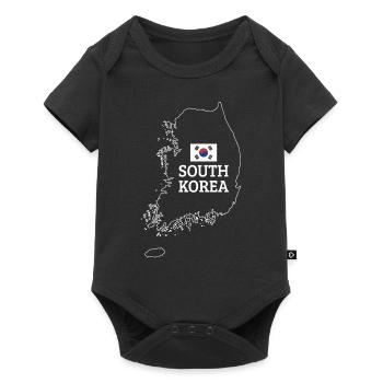 South Korea Home Pride Gift - Baby Premium short-sleeve bodysuit - black - Front