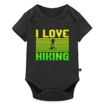 I love hiking - Baby Premium short-sleeve bodysuit - black - Front