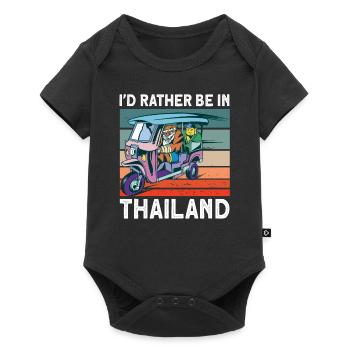 Tricycle Thailand Gift - Baby Premium short-sleeve bodysuit - black - Front