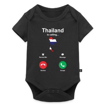 Thailand calls gift - Baby Premium short-sleeve bodysuit - black - Front