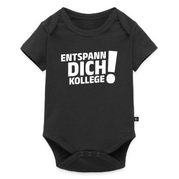 Entspann Dich Kollege! Büro Kollege Lustiger - Baby Premium Kurzarmbody - Schwarz - Vorne