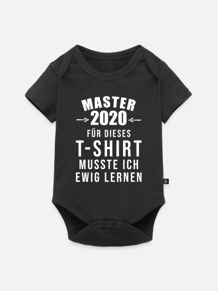 Master 2020 Abschluss bestanden Studium - Baby Premium Kurzarmbody - Schwarz