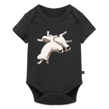 Funny Wrestling Dog Wrestler Pug - Baby Premium short-sleeve bodysuit - black - Front