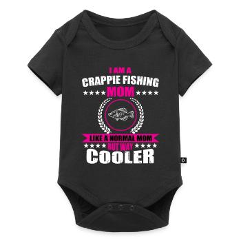 Funny Crappie Angler Mama - Baby Premium short-sleeve bodysuit - black - Front