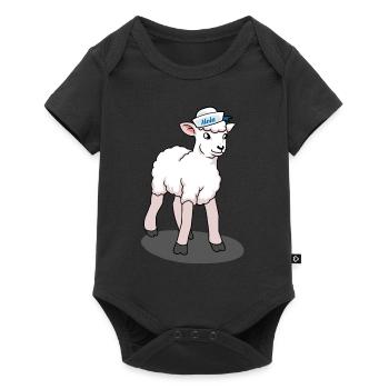 Moin Nordsee Ostsee Schaf Küste Norddeutschland - Baby Premium Kurzarmbody - Schwarz - Vorne