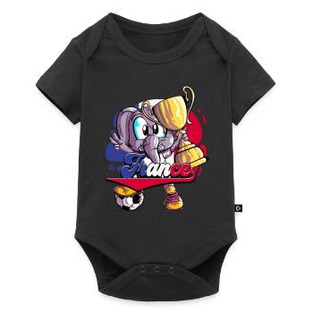 France Football - Baby Premium short-sleeve bodysuit - black - Front