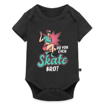 Kannst Du Überhaupt Skaten, Bruder - Rollschuh - Baby Premium Kurzarmbody - Schwarz - Vorne