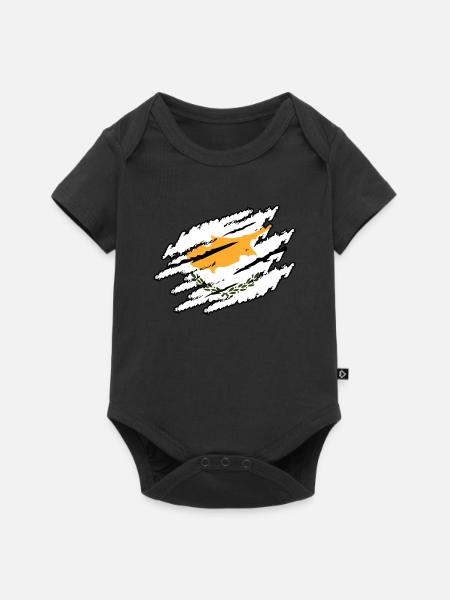 Zypern - Baby Premium Kurzarmbody - Schwarz