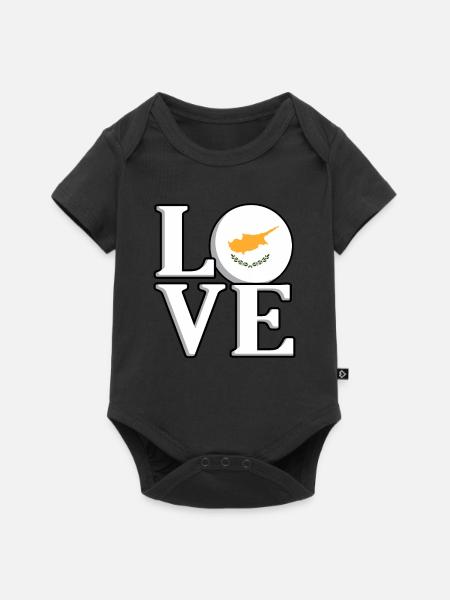 Zypern - Baby Premium Kurzarmbody - Schwarz