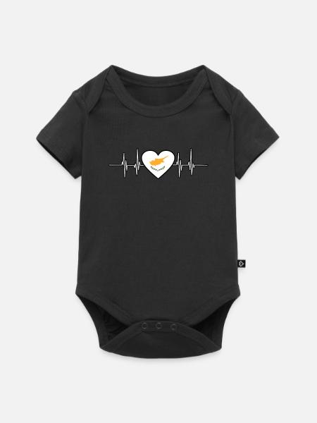 Zypern - Baby Premium Kurzarmbody - Schwarz