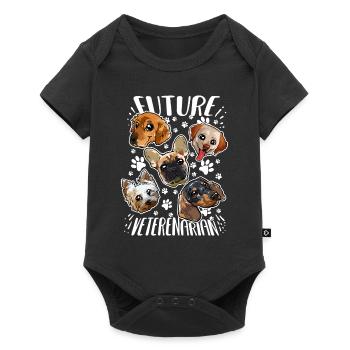 Future Veterinarian Aspiring Vets Dogs - Baby Premium short-sleeve bodysuit - black - Front