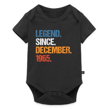 Légende depuis décembre 1965 Anniversaire - Body à manches courtes Premium Bébé - noir - Devant