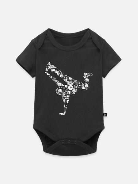 Breakdance Street Dance schnelle Bewegung Dance Ge - Baby Premium Kurzarmbody - Schwarz