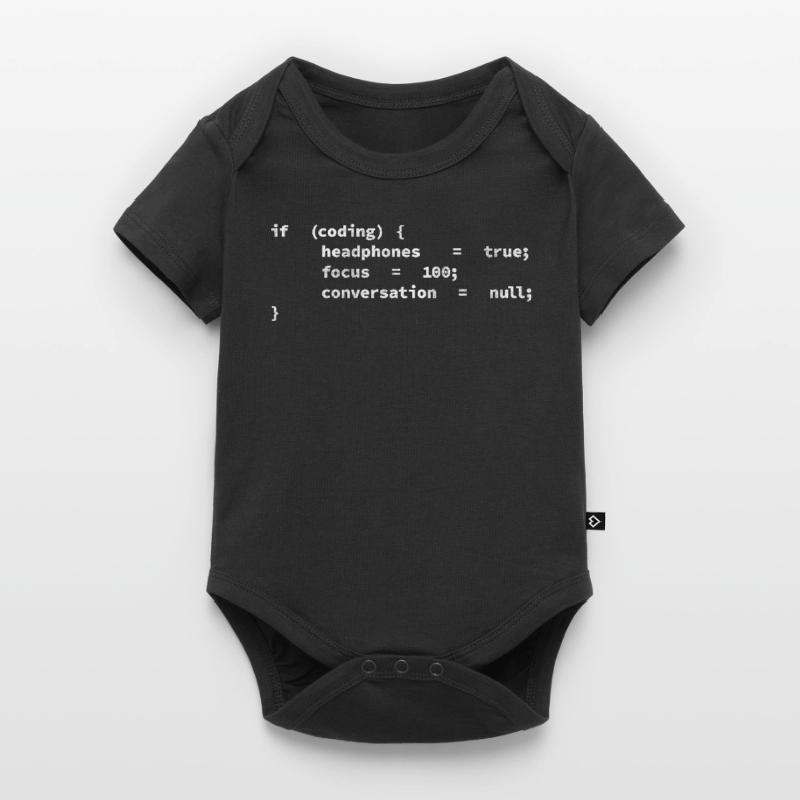 Kopfhörer, Codierer, Programmierer Codieren Baby Premium Kurzarmbody