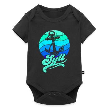 Sylt - Baby Premium Kurzarmbody - Schwarz - Vorne