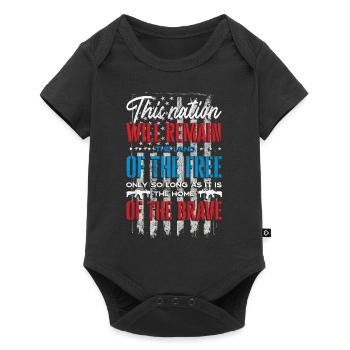 US patriotic quotes, patriot, patriots - Baby Premium short-sleeve bodysuit - black - Front