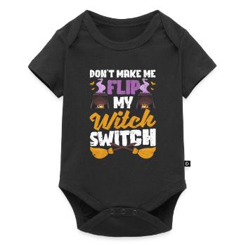 Ne me faites pas utiliser mon interrupteur de sorcière - Body à manches courtes Premium Bébé - noir - Devant