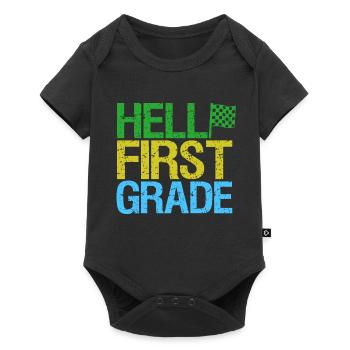 Entraînement au slogan Racing Motorsport - Body à manches courtes Premium Bébé - noir - Devant