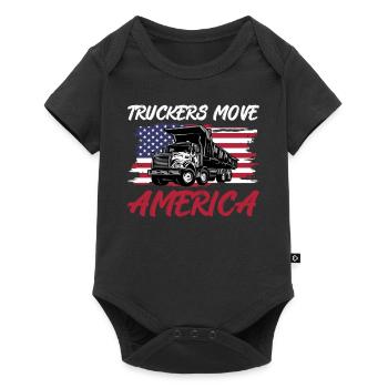 Chauffeur de camion - Truckers Move America - Body à manches courtes Premium Bébé - noir - Devant