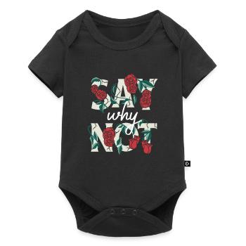 Say Why Not - Baby Premium Kurzarmbody - Schwarz - Vorne