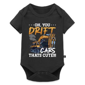 Excavatrices Excavatrices Chauffeurs Ouvriers Excavatrice Construction Cadeau - Body à manches courtes Premium Bébé - noir - Devant