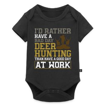 Chasseur de cerfs buck J’aurais - Body à manches courtes Premium Bébé - noir - Devant