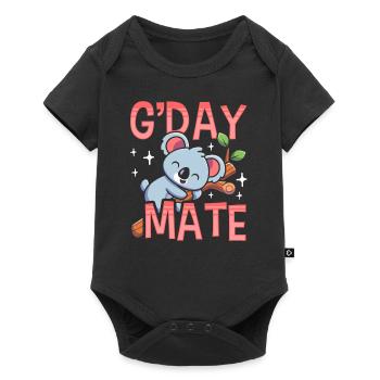 Bonjour Buddy Doux Koalas Koala Koala Ours Animal - Body à manches courtes Premium Bébé - noir - Devant