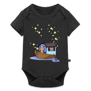 Ahoi Rowing Boat Boat Paddle Boat Sailboat Maritime - Baby Premium short-sleeve bodysuit - black - Front