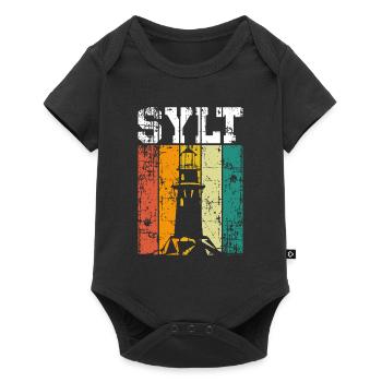 Sylt Leuchtturm - Baby Premium Kurzarmbody - Schwarz - Vorne