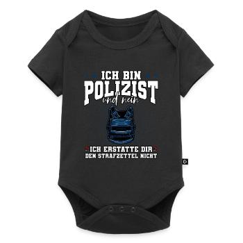 Ich Bin Polizist Polizei - Baby Premium Kurzarmbody - Schwarz - Vorne