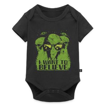 Étranger - Body à manches courtes Premium Bébé - noir - Devant