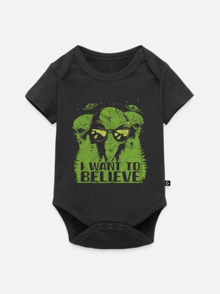 Alien - Baby Premium Kurzarmbody - Schwarz
