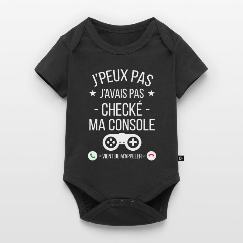 je peux pas j'avais checké ma console Body à manches courtes Premium Bébé